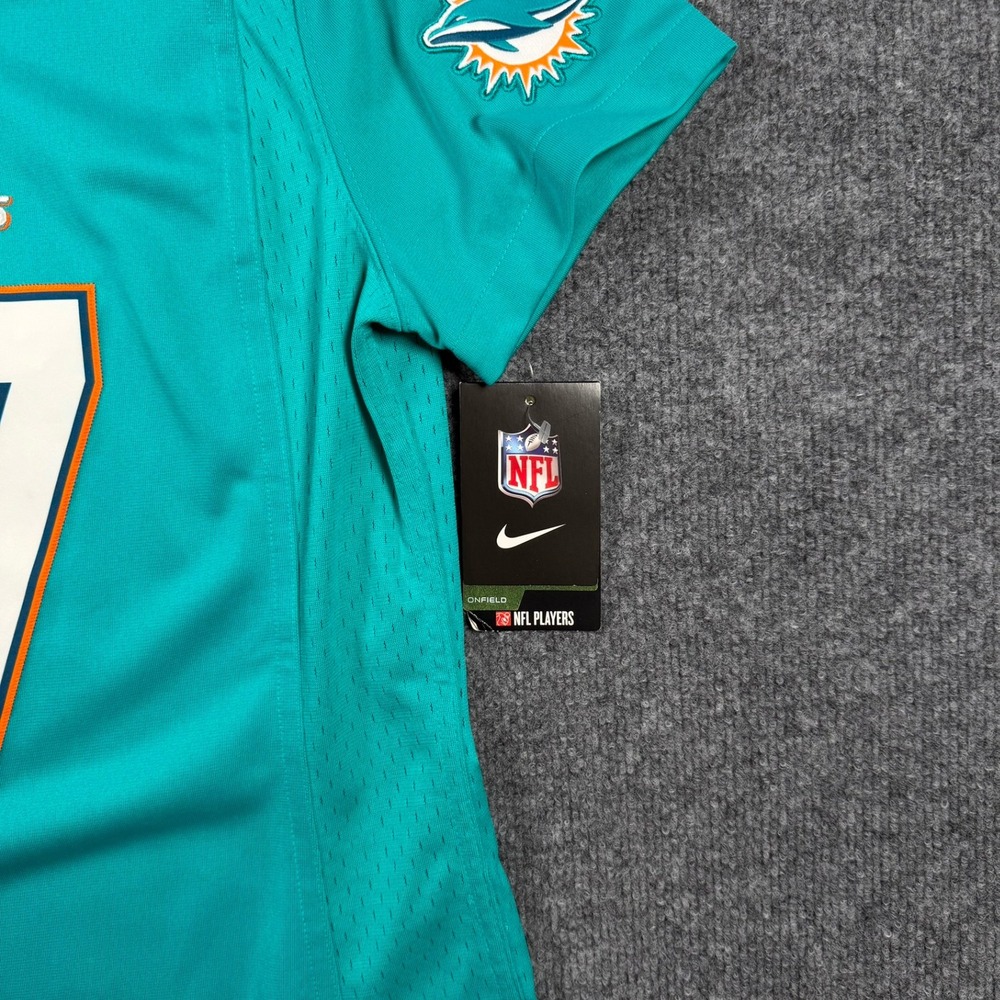 Nike Miami Dolphins Jersey Womens Medium Aqua Ryan Tannehill 17 NFL On Field - Picture 6 of 12